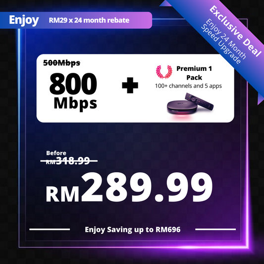 Astro Fibre 500 Mbps + Premium Pack 1