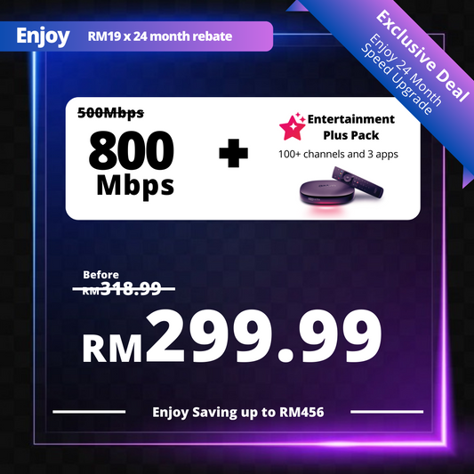 Astro Fibre 500 Mbps + Entertainment Plus Pack